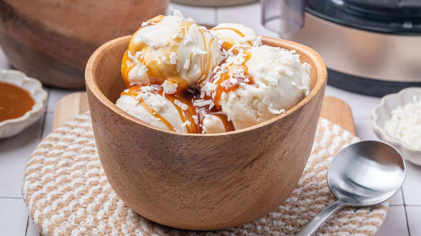 Achieve Velvety Dairy-Free Coconut Ice Cream: No Machine Needed